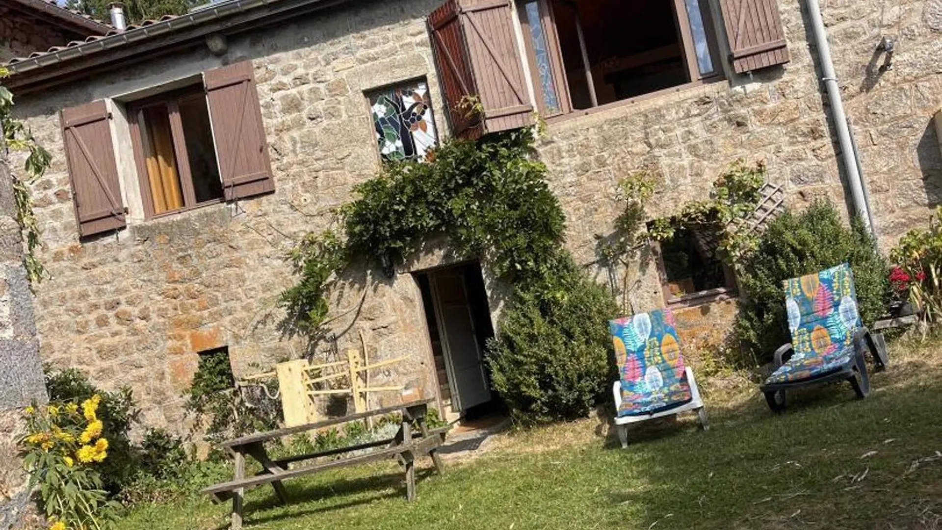 Gite Chaleureux Avec Cheminee, Jardin Et Four A Pain, Ideal Pour Des Vacances Paisibles En Nature - Fr-1-496-57 Marlhes Frankreich